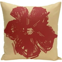 Simply Daisy 16" X 16" Polyester Outdoor Pillow, Beige