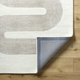thumbnail image 5 of Hauteloom Saura Wool Living Room, Bedroom Area Rug - Contemporary - Ivory, Taupe - 9' x 12', 5 of 6