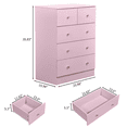 thumbnail image 4 of Tcbosik Dresser for Bedroom, Chest of Drawers, Storage Cabinet and Organizer with 5 Drawers for Living Room, Hallway, Macron Pink, 4 of 11