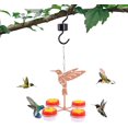 thumbnail image 1 of Plastic Hummingbird Feeders for Outdoors Hanging Ant and Bee Proof, Leak Proof Plastic Hummingbird Feeder, Plastic Humming Birds Fee, 1 of 6