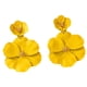 thumbnail image 4 of Pendientes colgantes de flores, pendientes de pétalos florales, pendientes colgantes para vacaciones, mujeres, niñas, joyería del día de San Valentín, Amarillo, 4 of 8