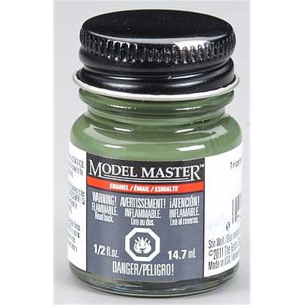 Testors Paints TES2173 0.5 oz Tricolor Green Nato SemiGloss