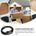 thumbnail image 3 of Mobutofu 2Pcs Cargo Binding Belt Tensioner Black Polyester for Truck Drivers Securing Loads Moving Straps, 3 of 5