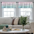 thumbnail image 5 of LALILO Kitchen Curtain Valance Watercolor Landscape With Rod Pocket Window Curtain 52"x 18" Set of 2, 5 of 7