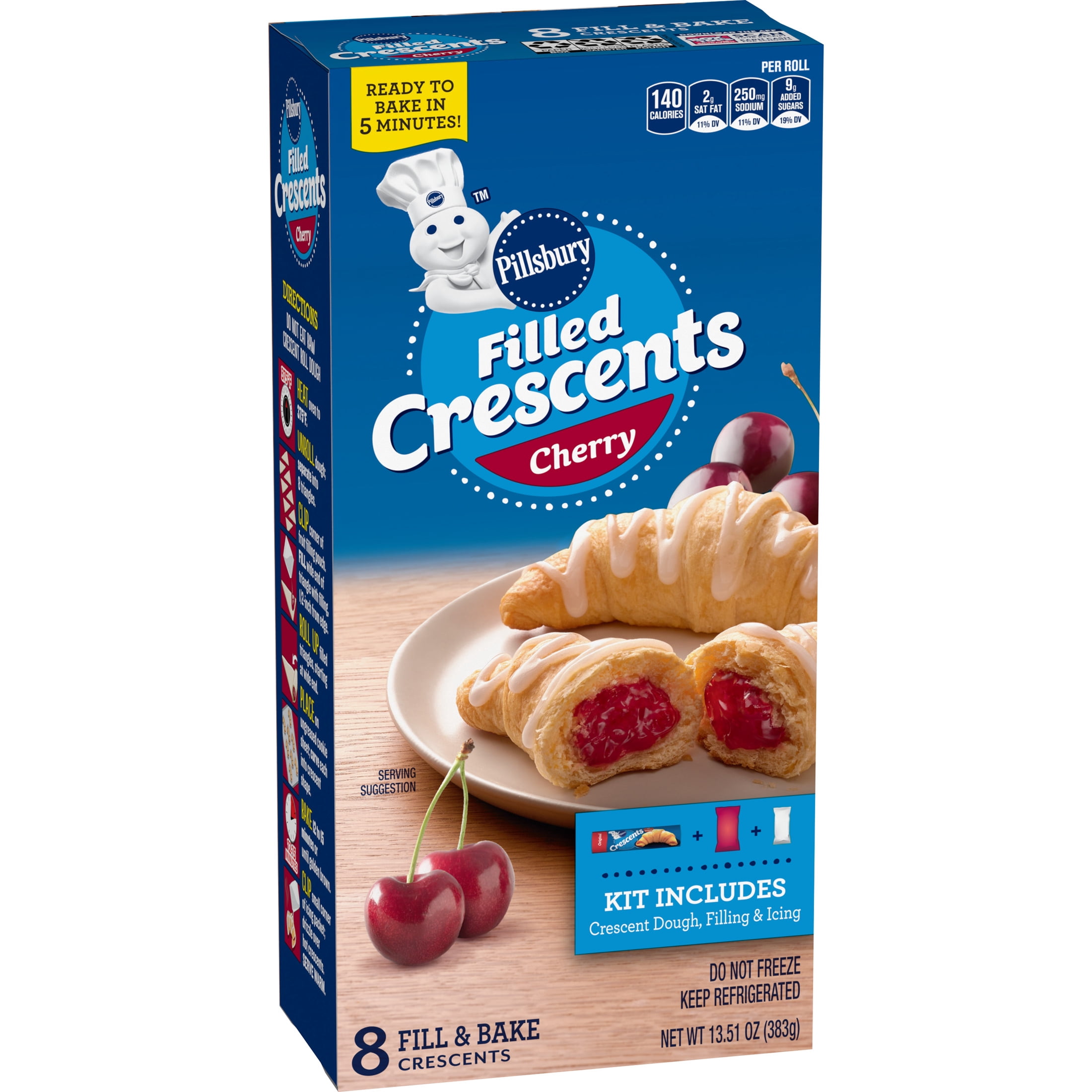 70’s Pillsbury ファニーフェイス チューチューチェリー 付 Pillsbury Ready Pastry Dough, Refrigerated Fruit Crescent Rolls