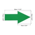 thumbnail image 2 of Unique Bargains Directional Arrow Sticker, 12' PVC Arrow Removable Adhesive Decals for Wall Floor Marking, Green, 24Pack, 2 of 6