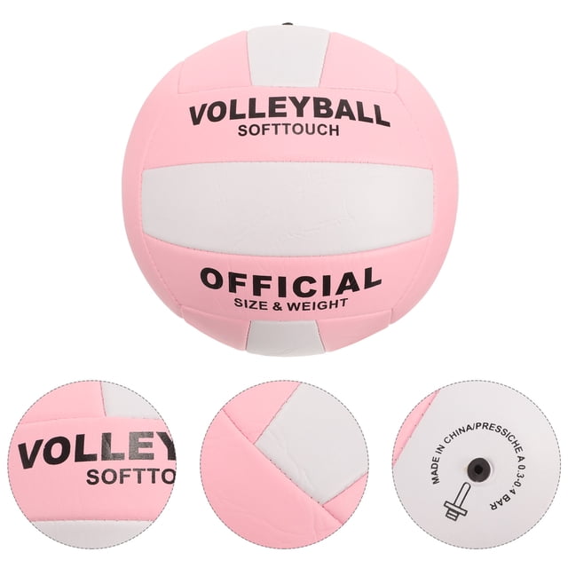 CTIRCHIU Professional Volleyball Soft Training Volleyball PU Pink Stability Standard 5 Machine-sewn 1Pcs