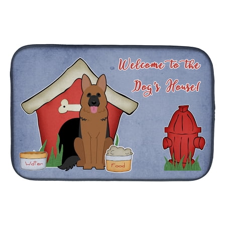 Dog House Collection German Shepherd Dish Drying Mat
