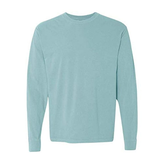 Comfort Colors Men's Adult Long Sleeve Tee, Style 6014, Chalky Mint, X-Large