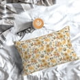 thumbnail image 3 of Salouo Hippie Bee Honeycomb Pattern Pillow Cases,1PC Pillow Covers with Envelope Closure Decorative Pillow Case for Bed Couch,Pillows Not Included-20"x30", 3 of 6