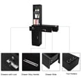 thumbnail image 3 of Ktaxon Wall Mount Hair Barber Station, Styling Salon Cabinet with 2 Drawers, Black, 3 of 11