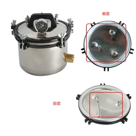8L Portable Steam Autoclave Sterilizer Dental Equipment for Dentist Clinic 110V