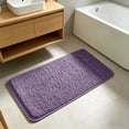 thumbnail image 5 of Ouuluon Bathroom Rugs Soft Absorbent Non Slip Bath Mat, Purple Washable Modern Floor Mat for Bathroom Laundry Room Bedroom Hallway Home, 5 of 7