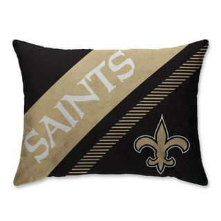 New Orleans Saints Black & Gold Plush Raschel Throw, (50 x 60)