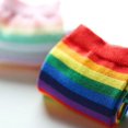 thumbnail image 4 of Women Novelty Rainbow Striped Multi Colour Pattern Ankle Socks, 4 of 5