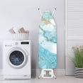 thumbnail image 2 of HELLHERO Marble Print Ironing Board Cover Polyester Iron Cover for Ironing Board, Scorch Resistant Ironing Board Cover Protector Decorative Covers for Ironing Board, 54" x 15" Inch, 2 of 4