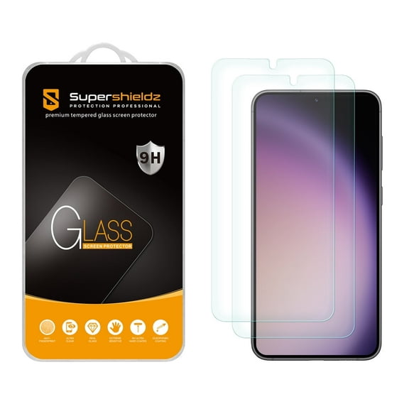 (2 Pack) Supershieldz Designed for Samsung Galaxy S24 Plus / Galaxy S25 Plus Tempered Glass Screen Protector, Anti Scratch, Bubble Free