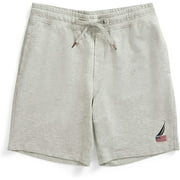Nautica Men's French Terry Lounge Short American Flag | Grey Heather Large