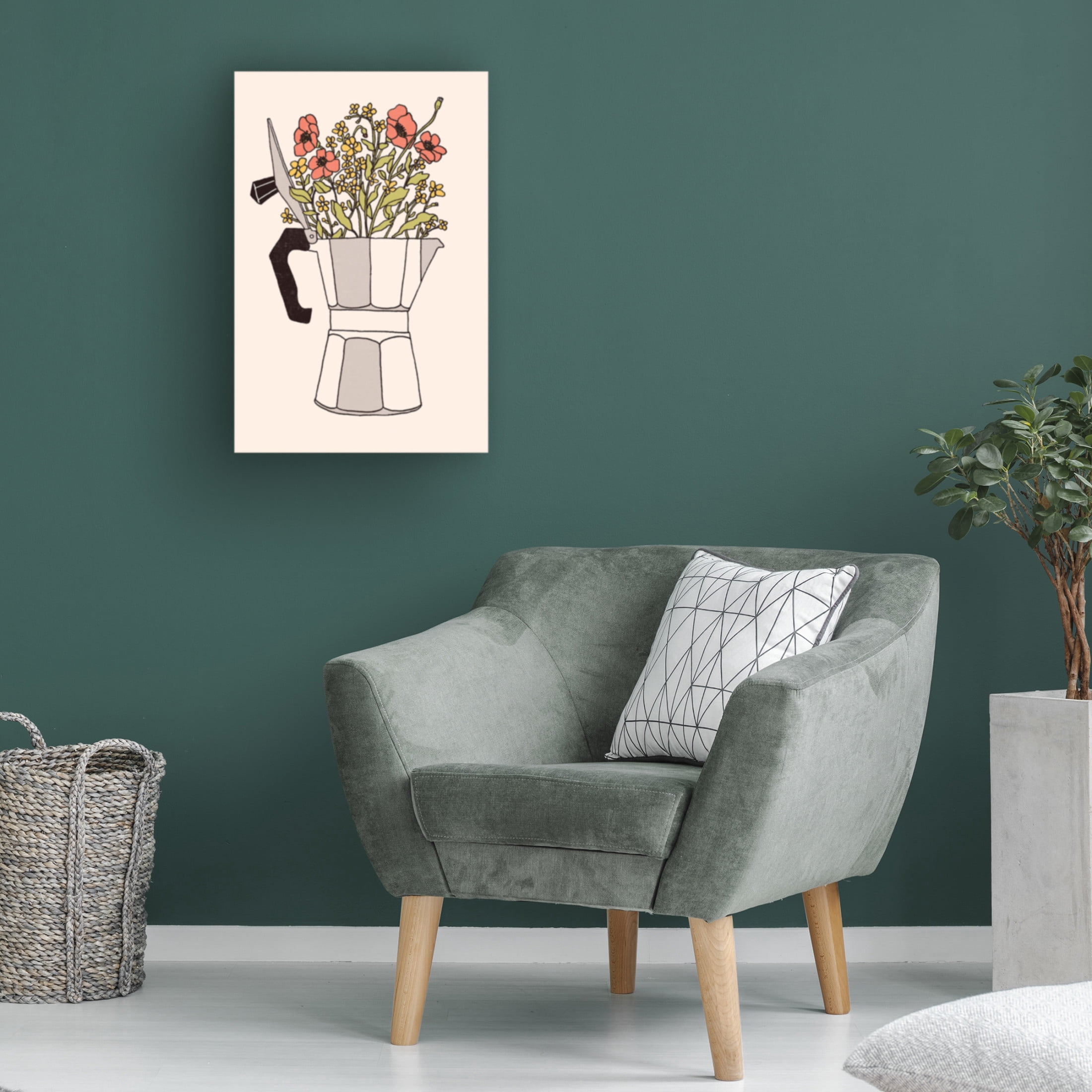Trademark Fine Art Florent Bodart Moka Flowers Canvas Wall Art