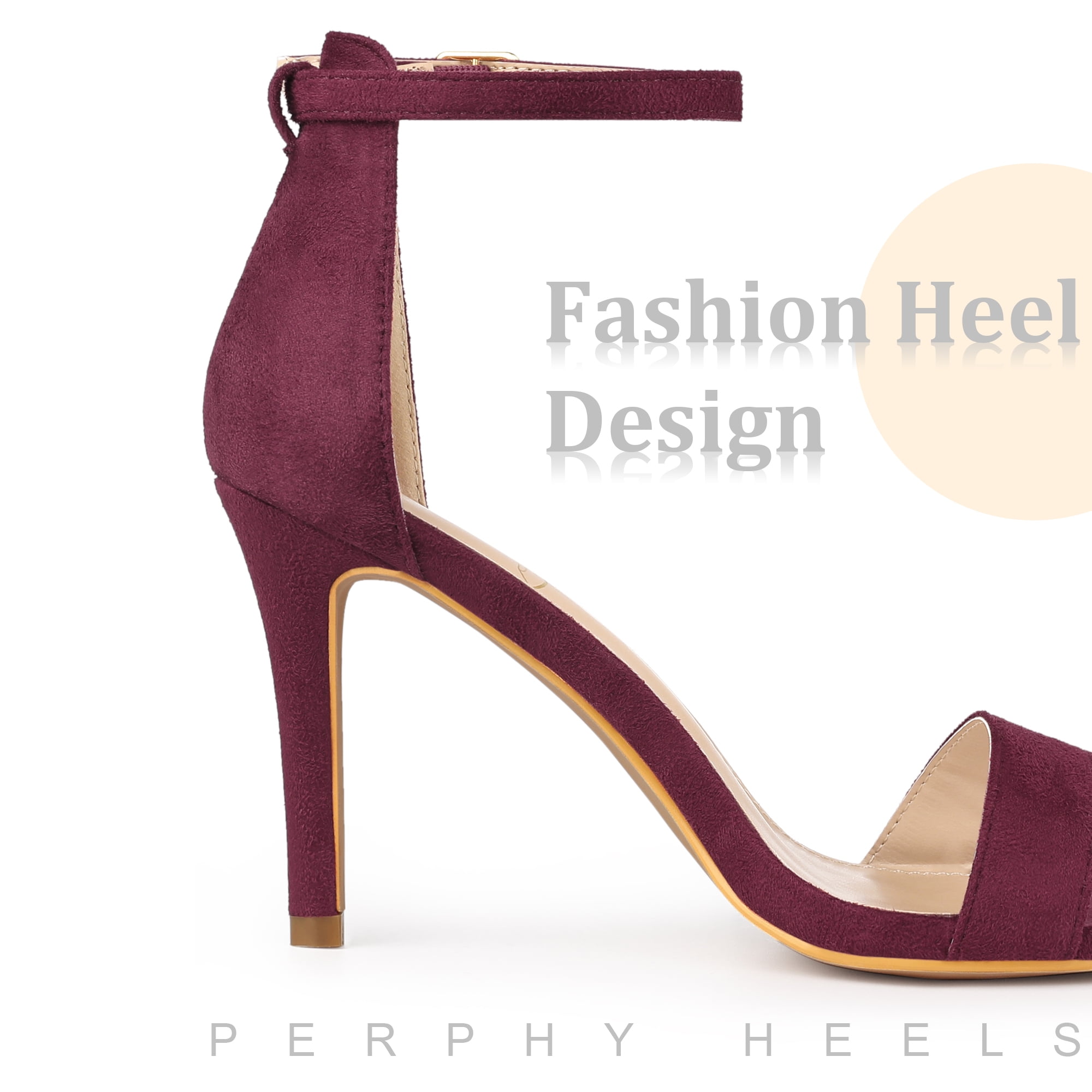 Unique Bargains Women's Ankle Strap Heel Stiletto High Heels Sandals