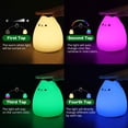 thumbnail image 3 of Cat Night Light for Kids, Battery Powered Cat Lamp  Silicone Nursery Light for Baby and Toddler Room, Warm White and 9-Color Changing for Baby, Children, Toddlers, Teen Girls, 3 of 9