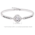thumbnail image 3 of ALOV Jewelry Sterling Silver "always my love forever my friend" Cubic Zirconia Bracelet, 3 of 5