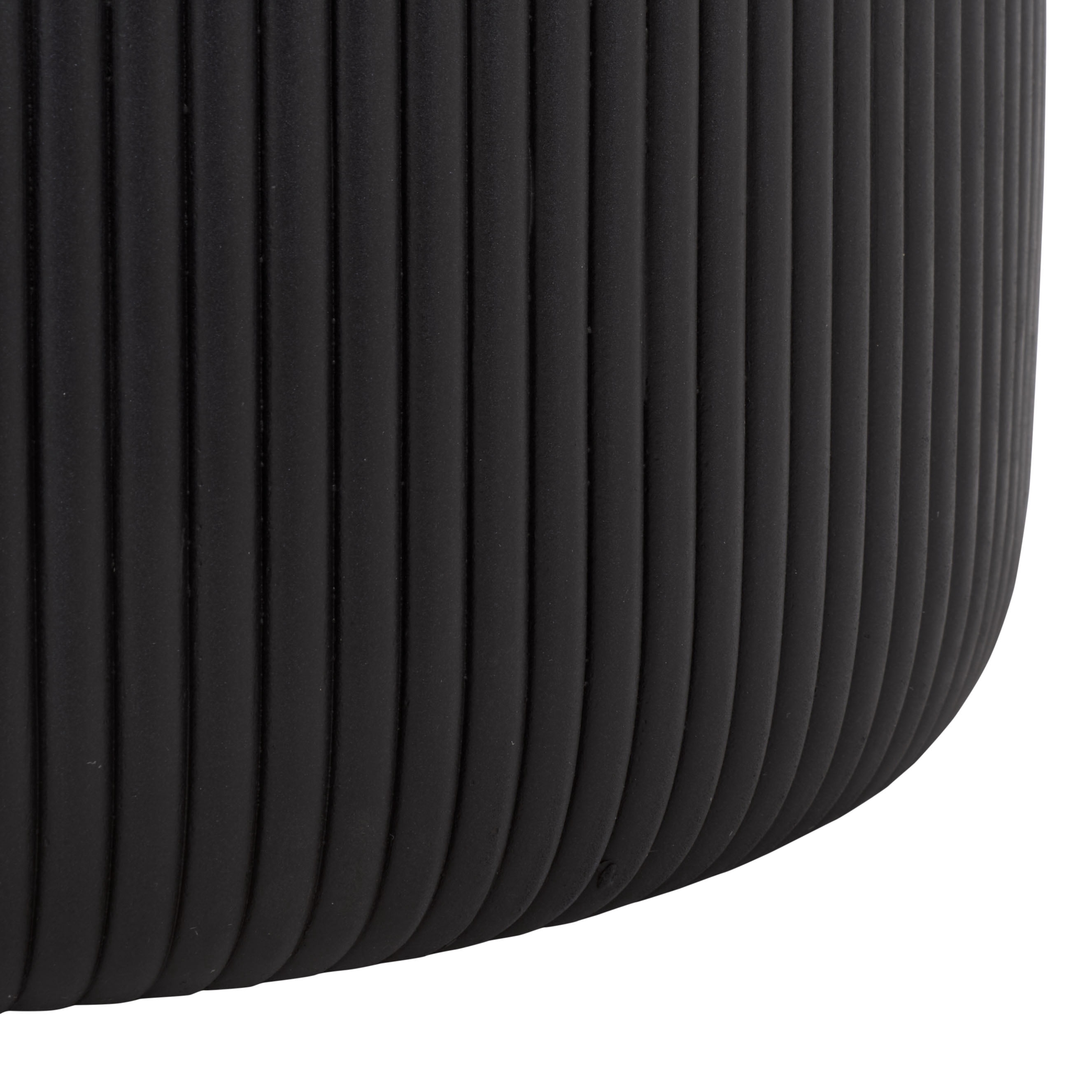 Safavieh Carolina Round Black Fiber Clay Plant Pots - Set of 3