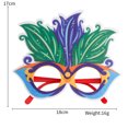 thumbnail image 1 of Nuevo mexicano Carnaval Gafas Decoración Masquerade Dress Up Party Supplies Colorido Gafas de plumas Marcos, 1 of 6