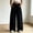 #0118-Black, variant on TaTaai Womens Street Style Wide Leg Sweatpants Elastic Waist with Pleats and Pockets Drapey Floor Length Trousers Bottoms for Daily Lounge
