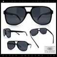 thumbnail image 2 of Polarized Mens Classic Oversized Racer Sport Plastic Sunglasses Shiny Black - Black, 2 of 8