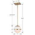 thumbnail image 4 of 2107-AG Crystorama Lighting Truax - One Light Mini Chandelier in Classic Style - 8 Inches Wide by 9.25 Inches High-Aged Brass Finish, 4 of 6