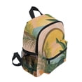thumbnail image 2 of FORMRS School Backpack with Front Zippered Pocket 12" Student Travel Daypack, Boho Plants, 2 of 6