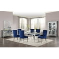 thumbnail image 2 of ACME Varian Dining Table (78"L), Mirrored & Antique Platinum, 2 of 5