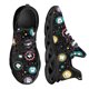 thumbnail image 1 of Zapatos planos con estampado de dientes enrejados de dibujos animados para mujer, zapatillas informales de malla transpirable para mujer, 1 of 6
