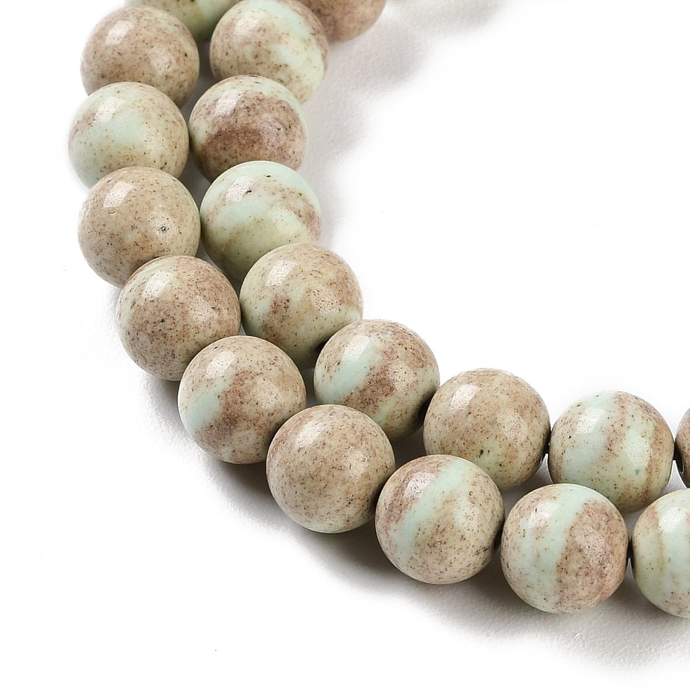 5pcs Natural Rainbow Alashan Agate Beads Strands Dyed Two Tone Round Light Green 8mm Hole: 0.7mm about 50pcs/strand 15.94 inch(40.5cm)