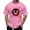 003 Pink, variant on Oversized Tshirts for Men Y2k Halloween Funny Print Tops Short Sleeve Round Neck T-Shirt Fashion