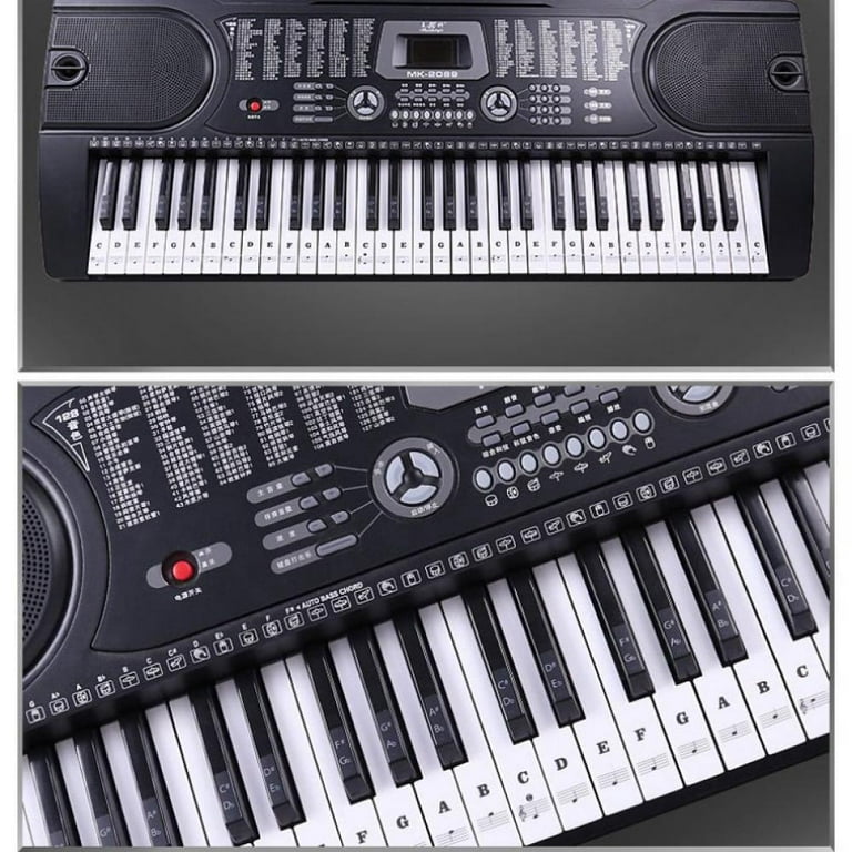 For 37/49/88/61/54 Keys Piano Stickers Label Transparent Digital Keyboard  Useful