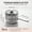 multicolor-1D, variant on MMJ Titanium Saucepan with Lid No Coating Non Stick 5 Layer Base Induction Gas Electric Ceramic Cooktop Safe Healthy