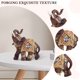 thumbnail image 2 of Estatua Adornos de estatua de elefante Feng Shui de resina para sala de estar dormitorio (marrón M) Likrtyny Libre de BPA, 2 of 8