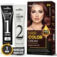 thumbnail image 2 of (2 pack) Herbishh Rapid Infusion Hair Color Cream – 3N Dark Brown Hair Dye Permanent One Minute with Comb Applicator, Hair Color for Gray Hair Coverage, Ammonia-Free, Patented Korean Technology, 2.03 fl. Oz, 2 of 8