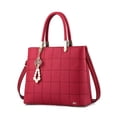 thumbnail image 1 of Bolso De Mujer Versátil Y Exquisito Pu Impermeable Color Rojo, 1 of 1