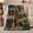 Camping Quilt, variant on Woodland Bear Moose Duck Patchwork, Peaceful Mountain Lake Scene, Warm Flannel Blanket for Cabin and Lodge, Outdoor Lovers Thanksgiving Gift, Artistic Home Decor