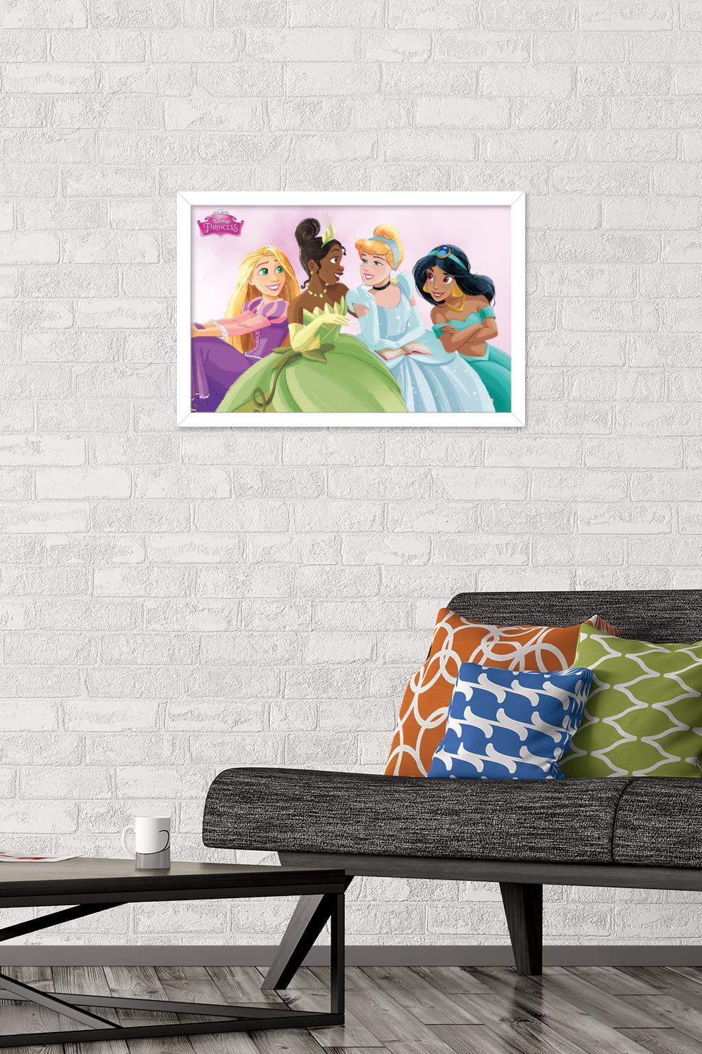 Disney Ultimate Princess Celebration - Group Wall Poster, 14.725" x 22.375", Framed