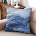 thumbnail image 4 of Vibrant Modern Home Art Decor Throw Pillow Covers: Blue Abstract Oil Painting, 20x20 Inches - Set of 2 Pillowcases for Couch, Sofa, Bedroom, Living Room, 4 of 7