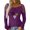 Purple, variant on Aayomet Womens Plus Size Tops Women's Short Sleeve V-Neck Shirts Loose Casual Tee T-Shirt, L