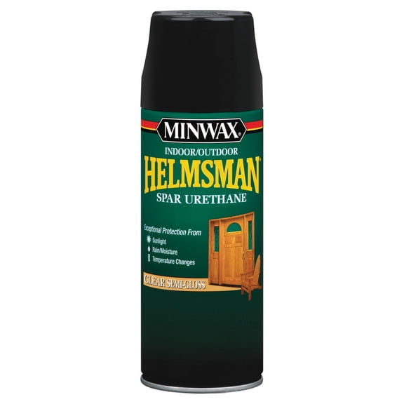 Minwax Indoor/Outdoor Helmsman Spar Urethane, Semi-Gloss, Clear, 11.5 oz