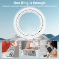 thumbnail image 5 of Compatible with iPhone 14 Pro Max Case with Magnetic Ring Holder [Compatible with Magsafe & Camera Lens Protector] Soft TPU Shockproof Kickstand Phone Case for iPhone 14 Pro Max Silver, 5 of 12