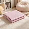 thumbnail image 6 of SUYOLL Ice Silk Cooling Bed Sheet Blanket Summer Breathable Soft Lightweight Smooth Throw Mat For Hot Sleepers Night Sweats Pink 245x225cm Queen Size, 6 of 9