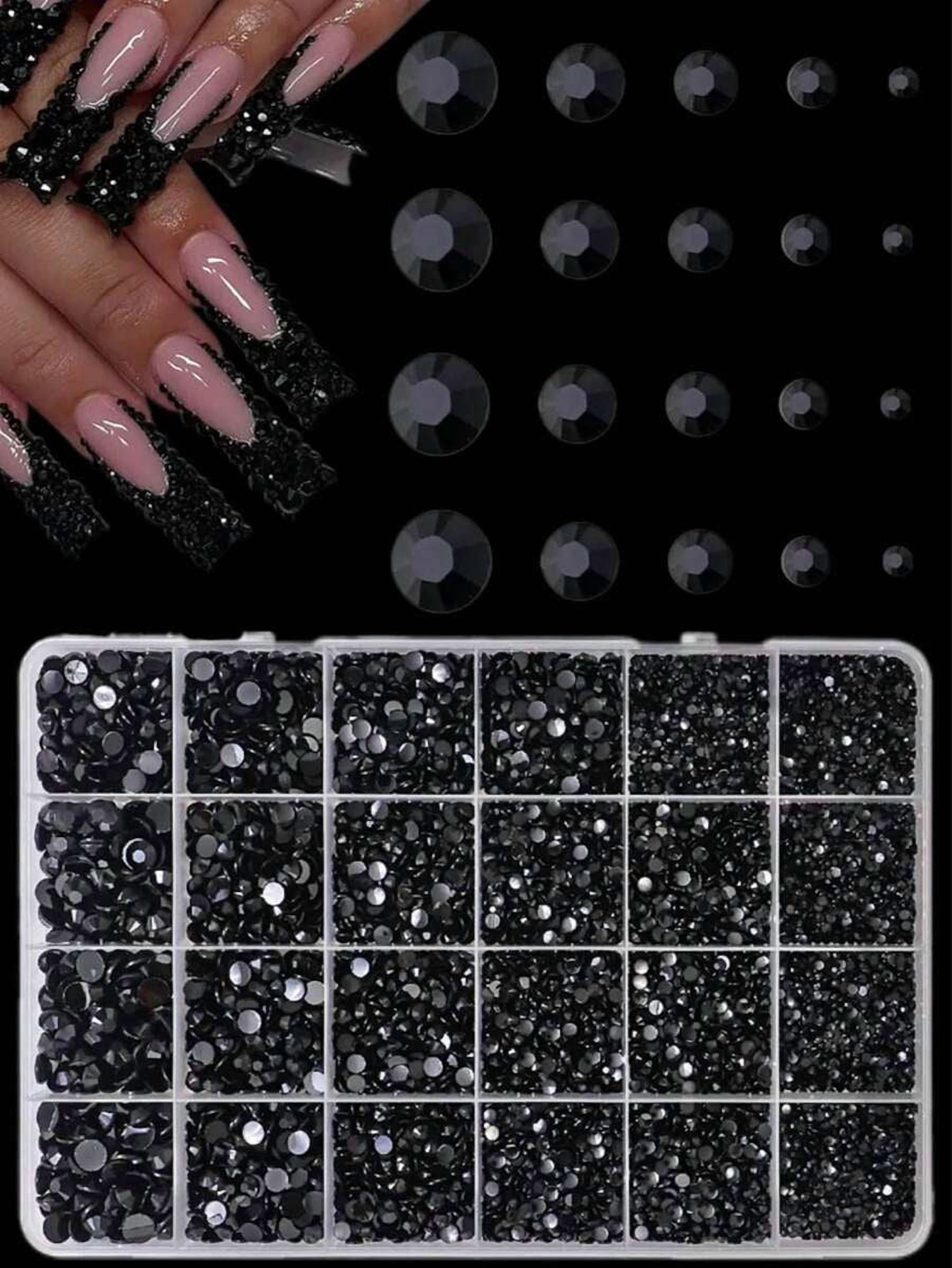 1 Box Assorted Color ABS Rhinestones, Resin Flat Diamonds, Shiny Nail Art Decorations For DIY Crafts And Manicure Accessories Nails Nail Supplies Nail Gems