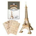 thumbnail image 3 of Wooden 3D Puzzle DIY Modern Laser Cut: Eiffel Tower by Hands Craft, 3 of 6